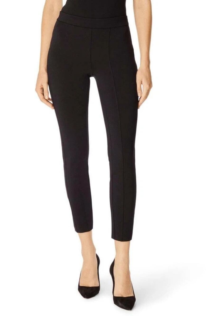 J Brand Womens Elastic Slim Pull On Pants XS Black Career Minimal Modern Office